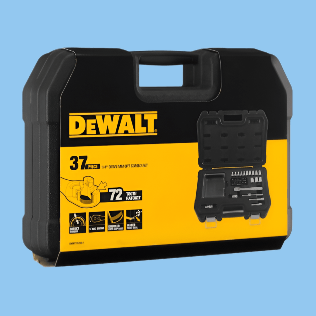 DeWalt DWMT19238-1 37 Piece Full Metric 1/4" Socket Set - Heena's Haven
