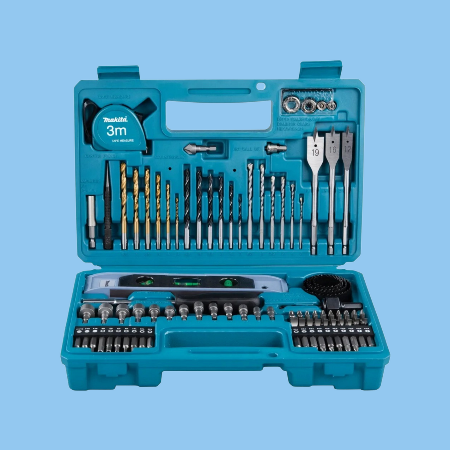 Makita Drill & Screw Bit Set W/Hard Case, E-10730 - Heena's Haven