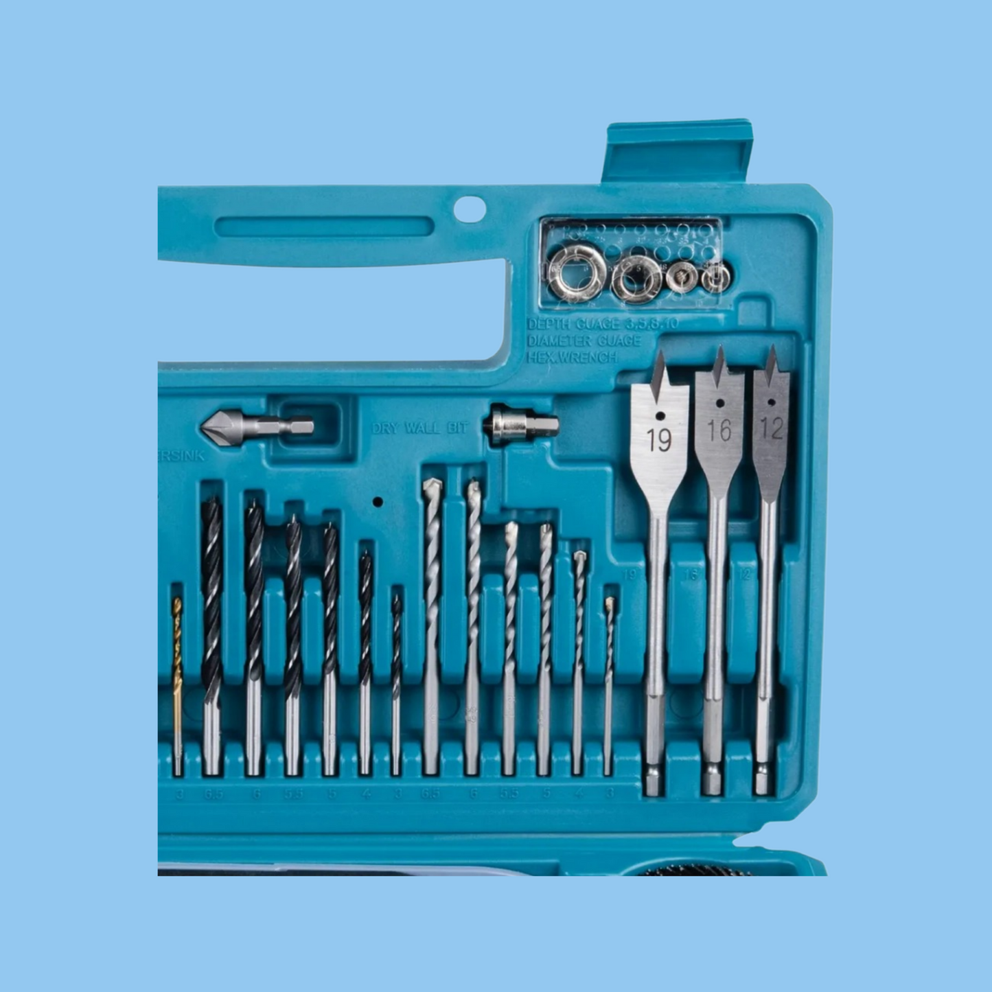Makita Drill & Screw Bit Set W/Hard Case, E-10730 - Heena's Haven
