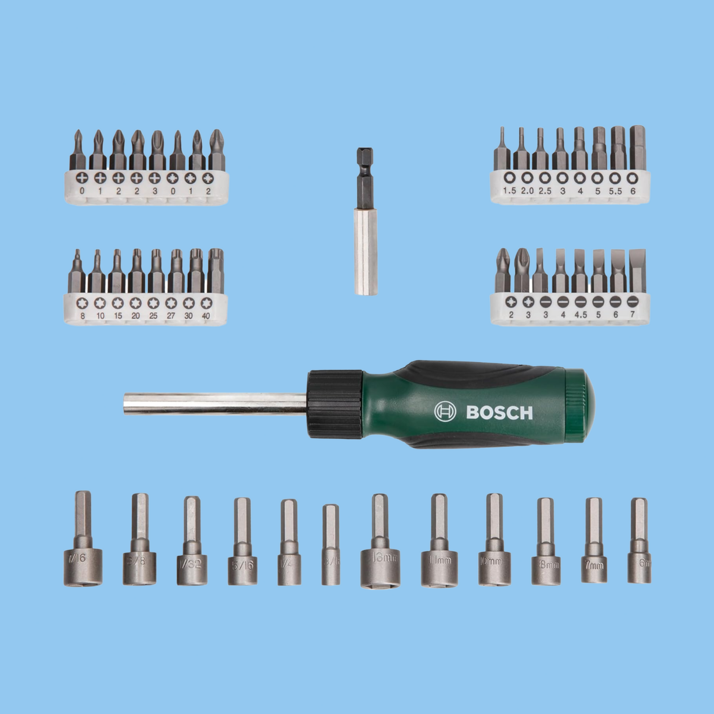 Bosch 46 Pieces Accessories Screwdriver Set - Heena's Haven