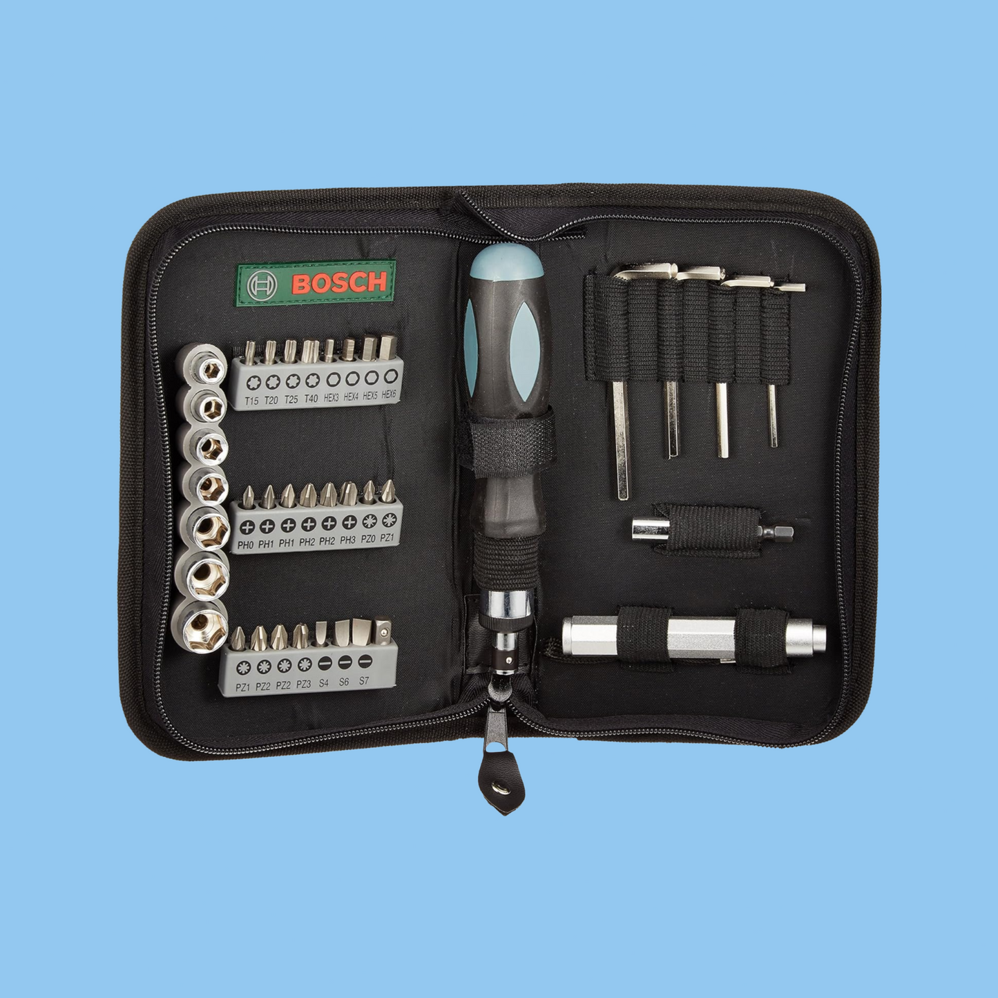 Bosch 2607019506 Screwdriving & Socket Set: 38 Pieces - Heena's Haven