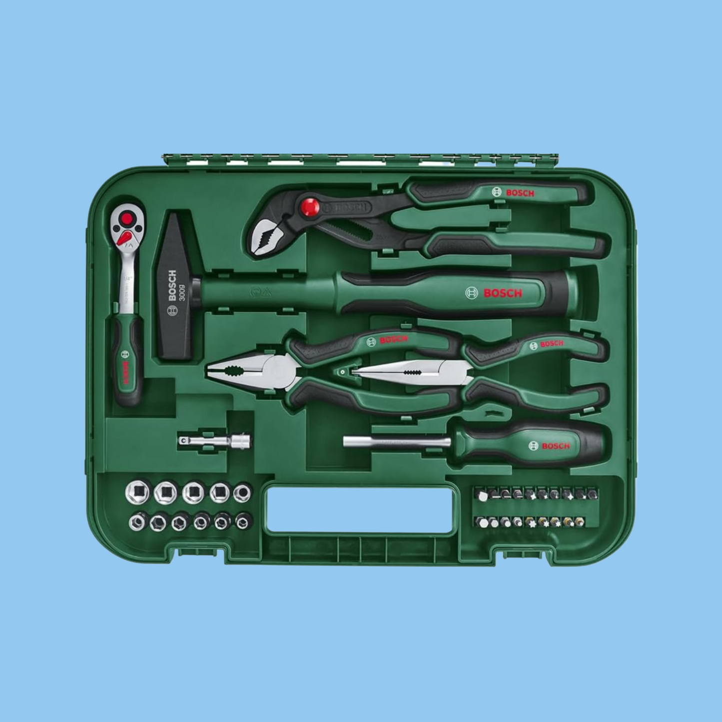 Bosch "Advanced" 52-Piece Hand Tool Set: Durable for DIYers - Heena's Haven