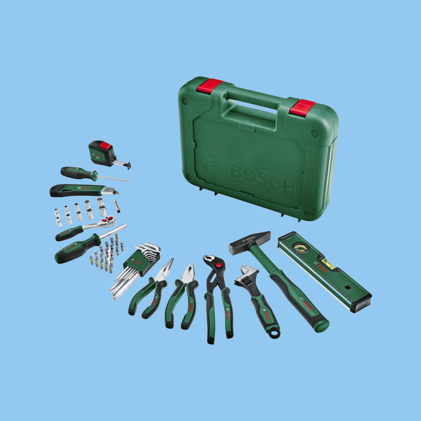 Bosch "Advanced" 52-Piece Hand Tool Set: Durable for DIYers - Heena's Haven