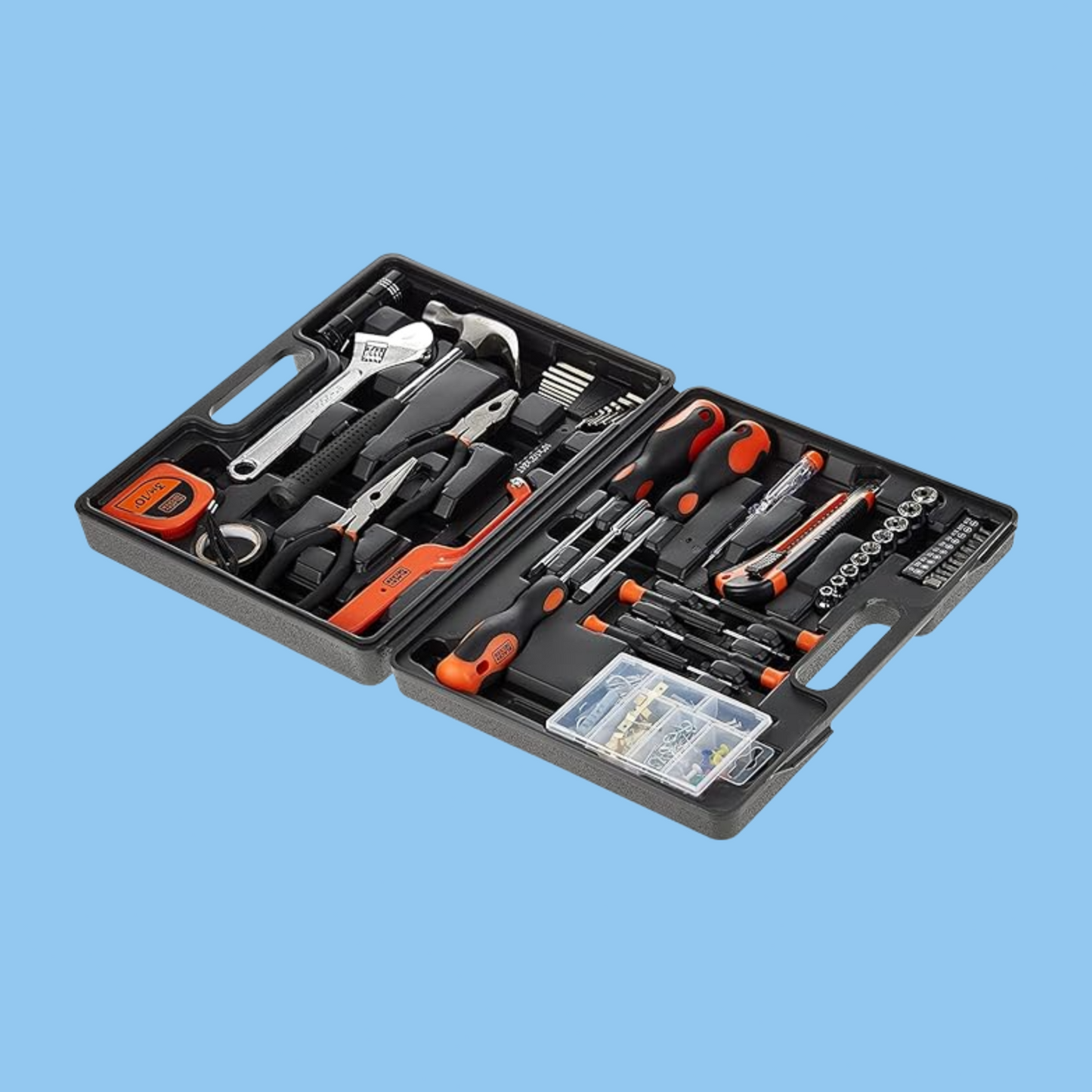 Black & Decker 126 Pieces Hand Tool Kit In Kitbox For Home Diy - Heena's Haven