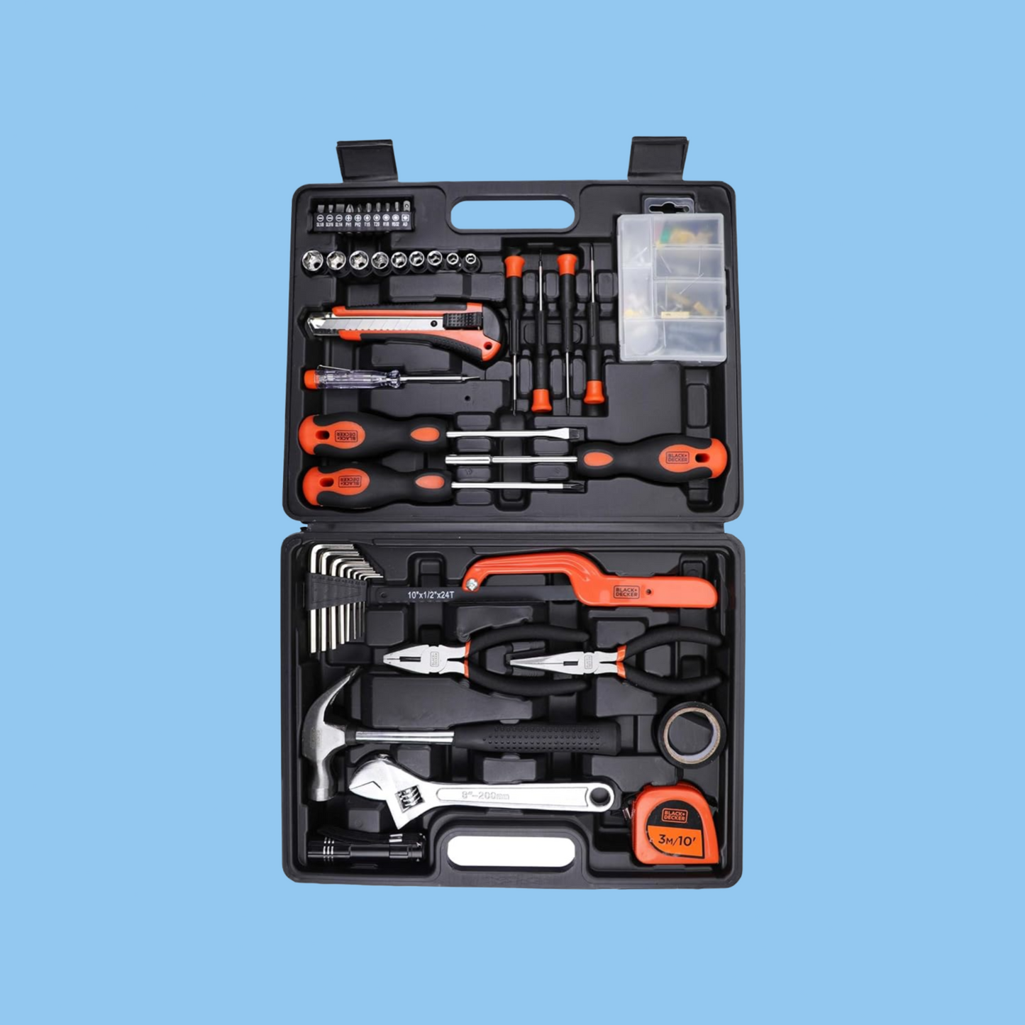 Black & Decker 126 Pieces Hand Tool Kit In Kitbox For Home Diy - Heena's Haven