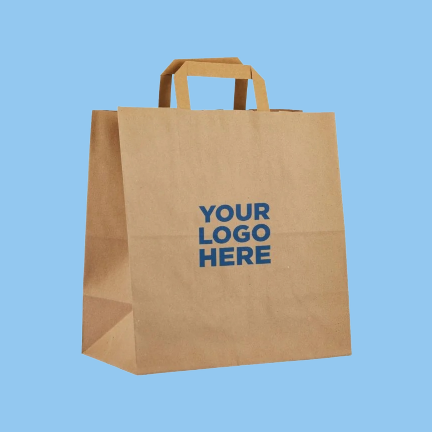 Heena's Haven Customized Brown Flat Handle Paper Bags - Heena's Haven