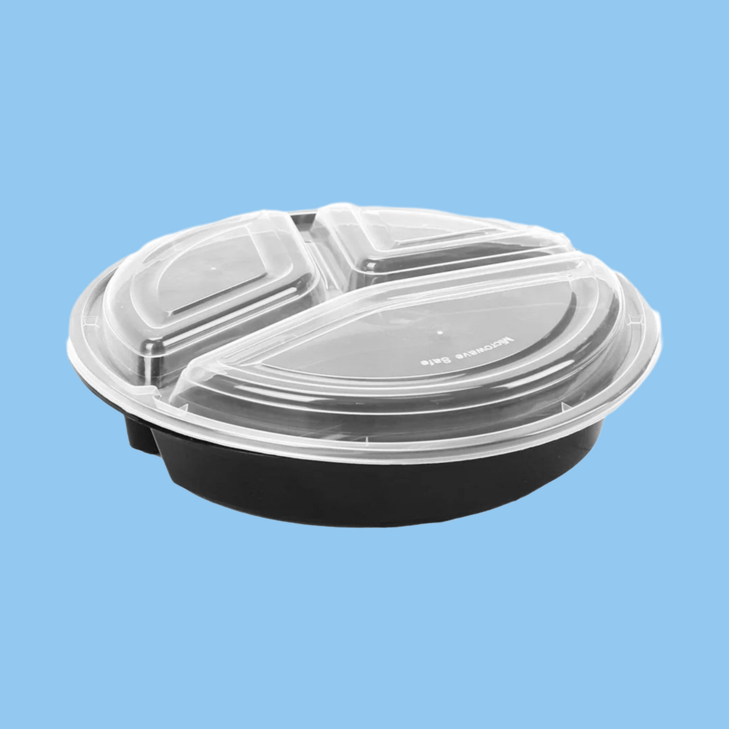 Heena's Haven 3-Compartment Container 48 Oz with Lids 150 Pieces - Heena's Haven