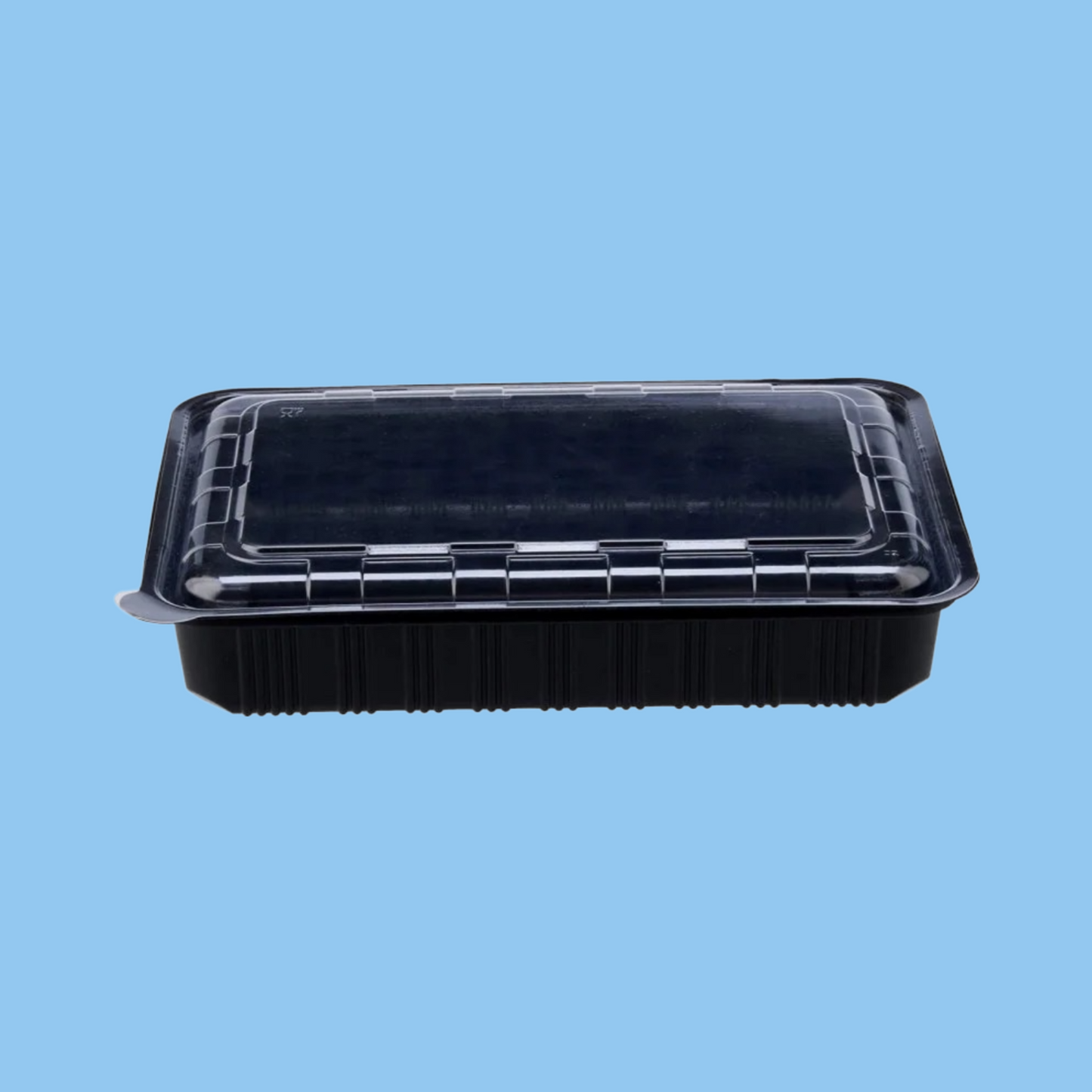 Heena's Haven Black Base Rectangle Container With Lid 100 Pieces - Heena's Haven