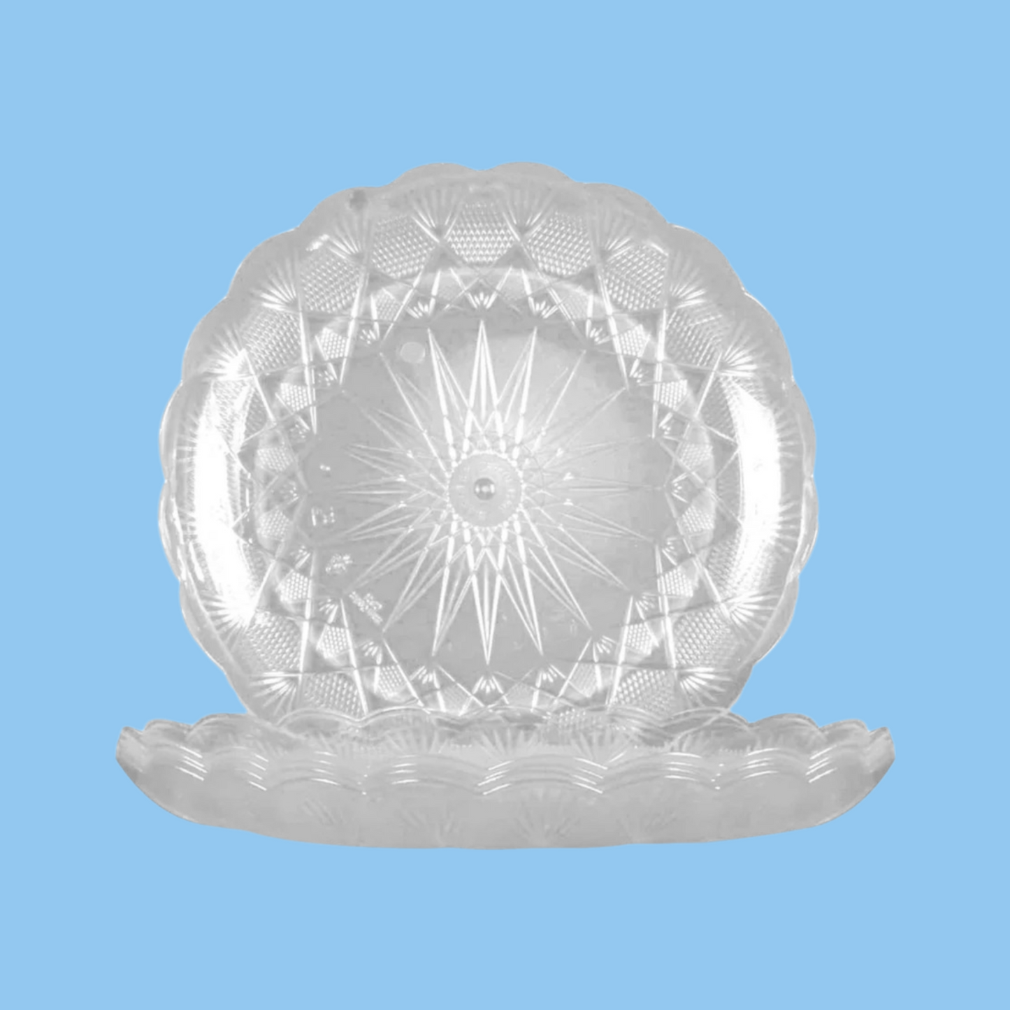 Heena's Haven 36 cm Round Crystal Design Plate 10 KG - Heena's Haven