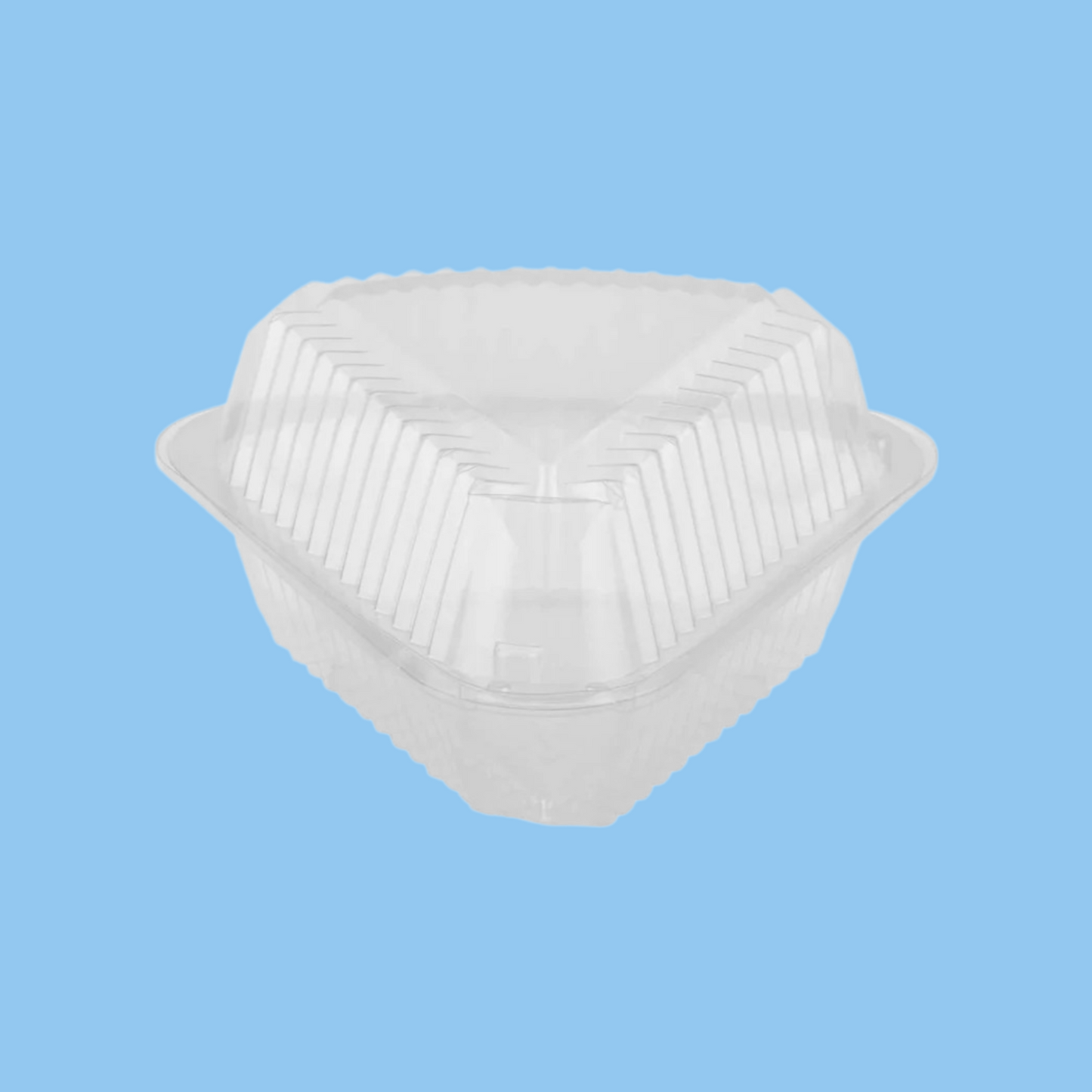 Heena's Haven Hinged Triangle Clear Cake slice container - Heena's Haven