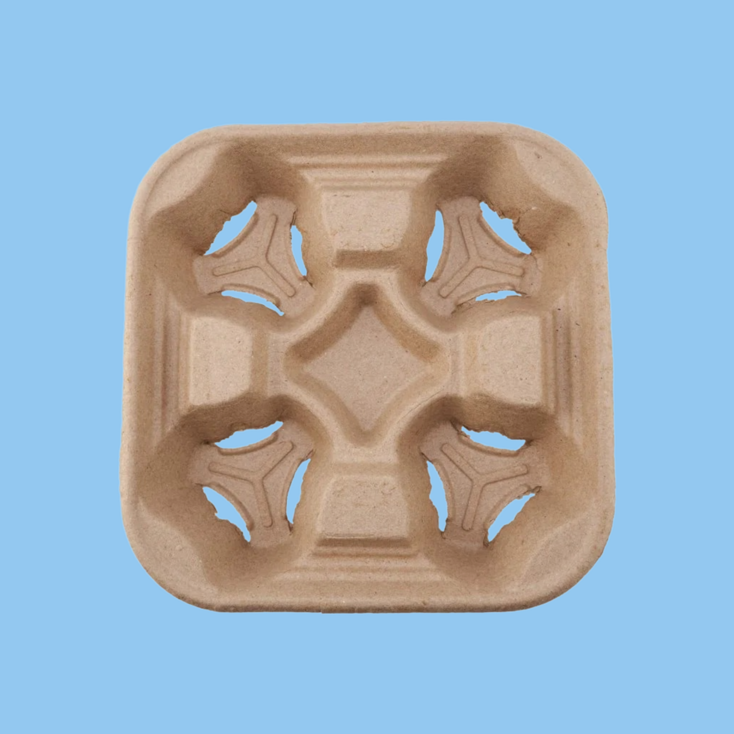 Heena's Haven Paper Corrugated 4-Cup Holder - Heena's Haven