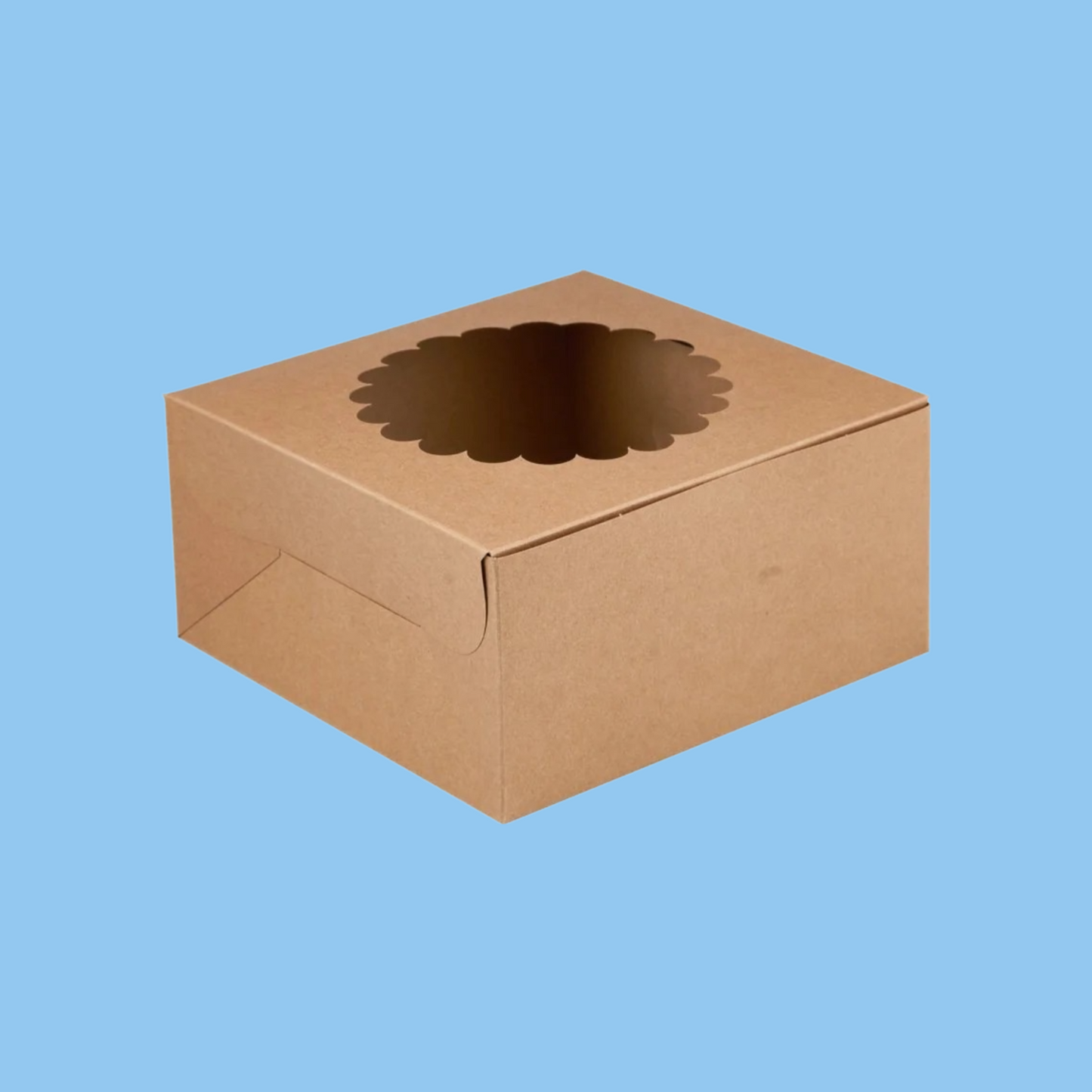 Heena's Haven Kraft Cake Box Round With Window 100 Pieces - Heena's Haven
