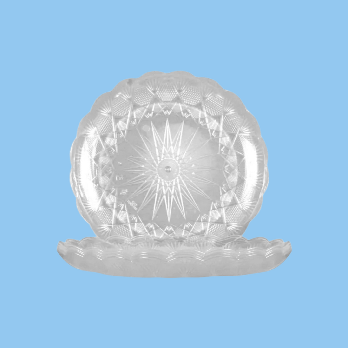 Heena's Haven 18 cm Round Crystal Design Plate 10 kg - Heena's Haven