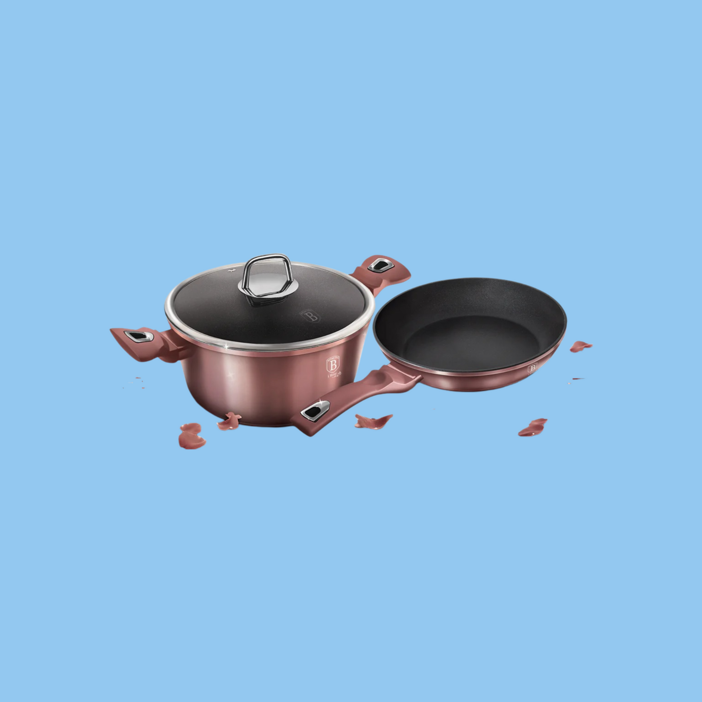 Heena's Haven 3 Pieces Cookware Set I-Rose Collection - Heena's Haven
