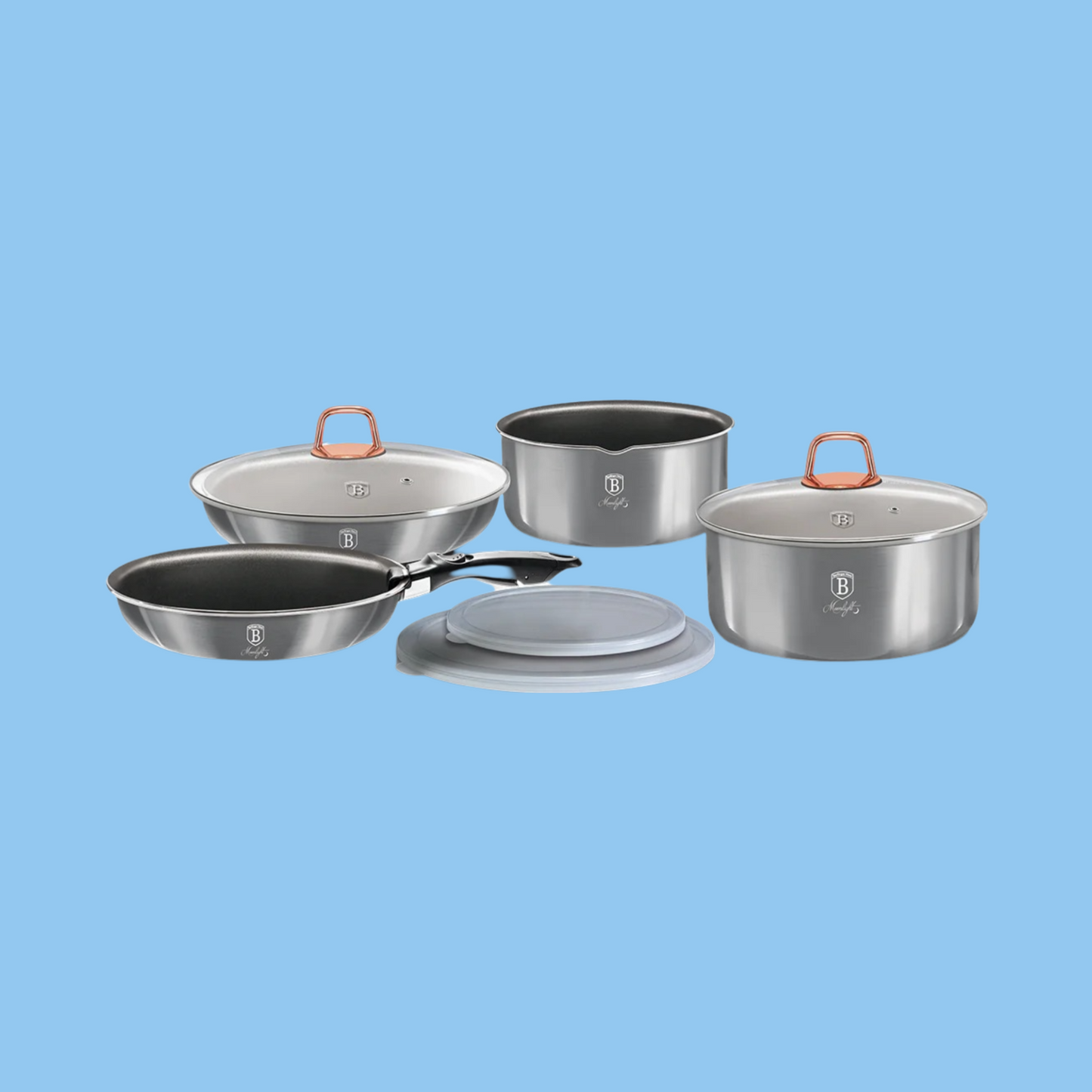Heena's Haven 9 Pieces Cookware Set Moonlight Collection - Heena's Haven