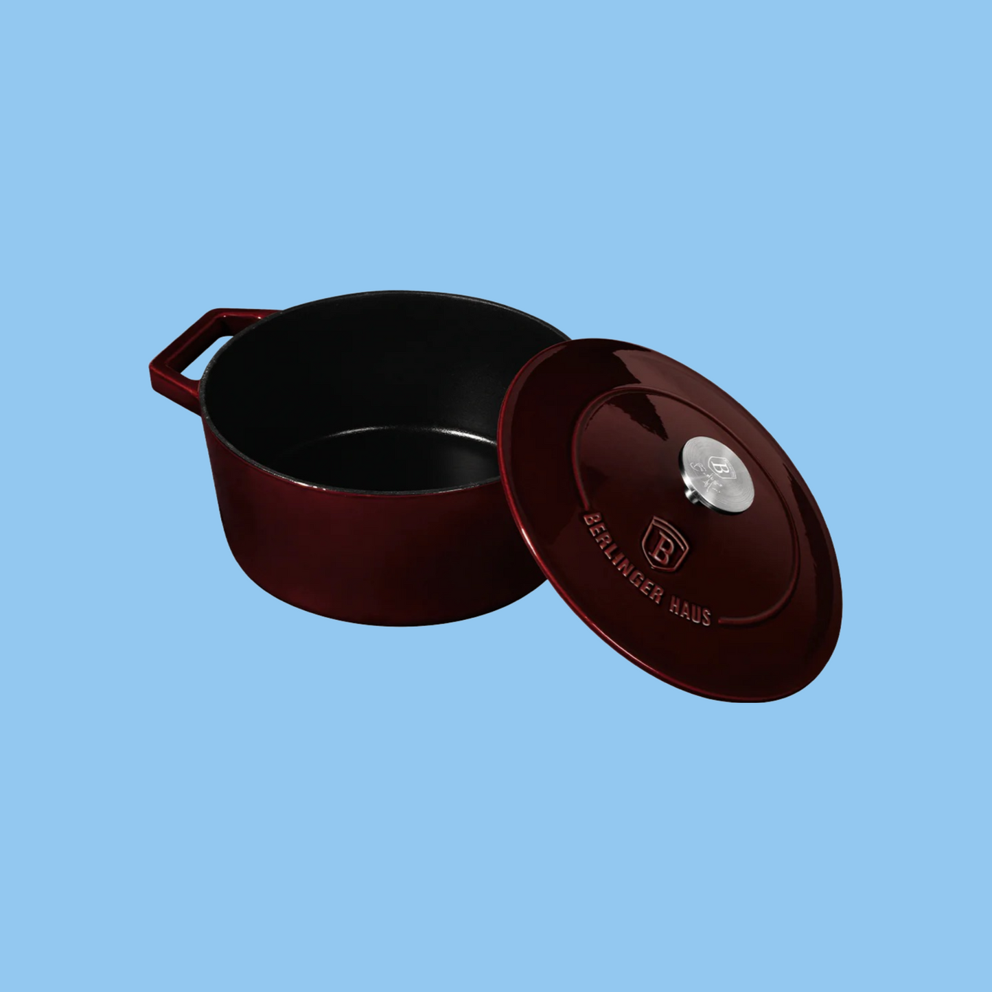 Heena's Haven Burgundy Cast Iron Casserole - Heena's Haven