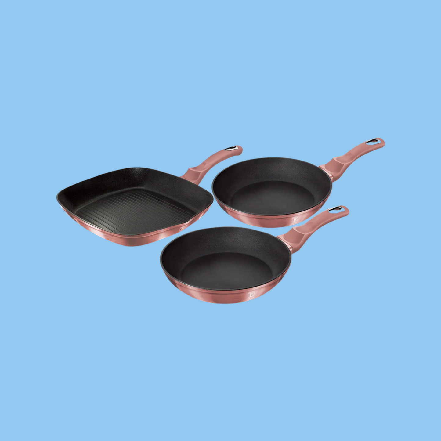 Heena's Haven 3 Pieces Frypan Set I-Rose Collection - Heena's Haven