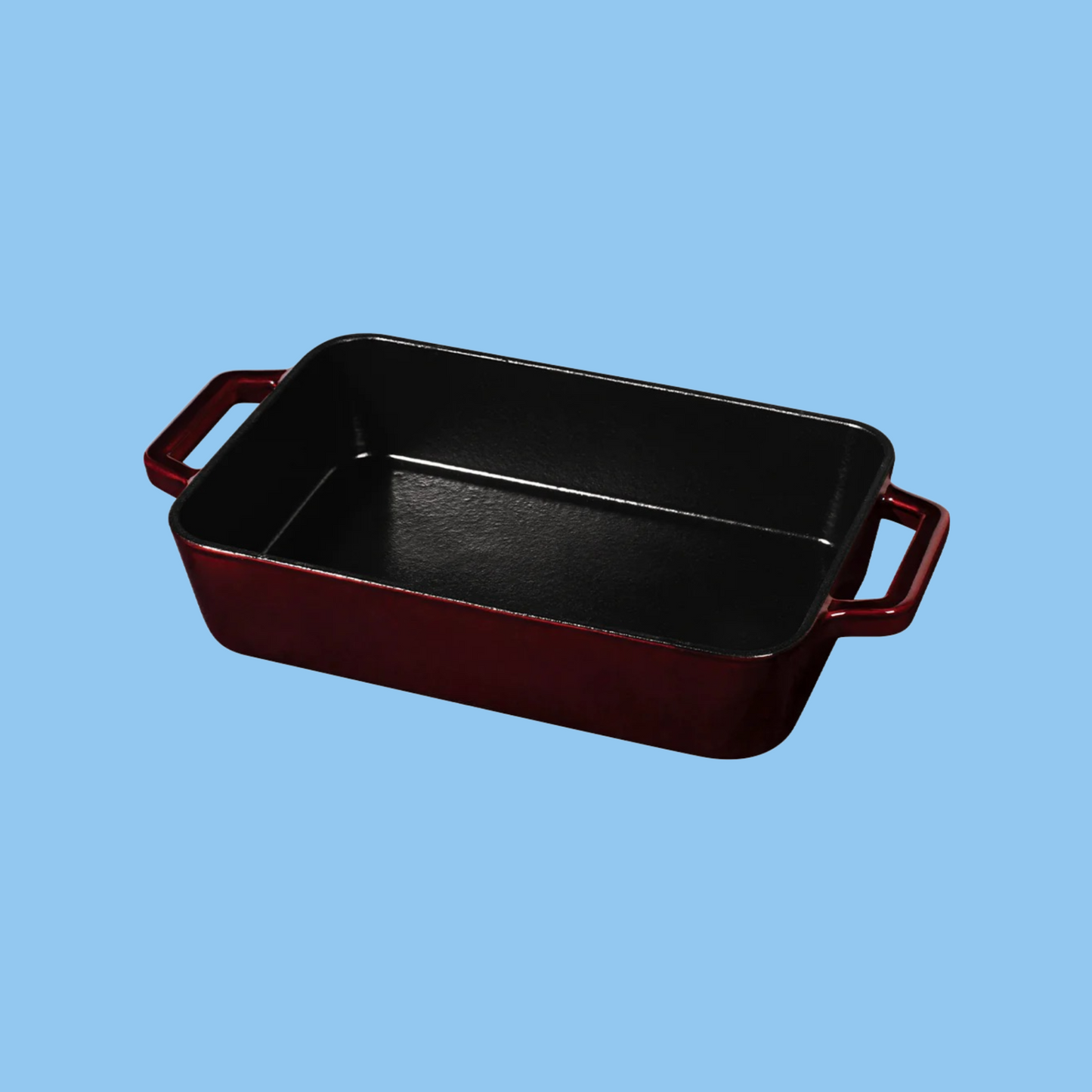 Heena's Haven Burgundy Cast Iron Roaster 30 cm - Heena's Haven