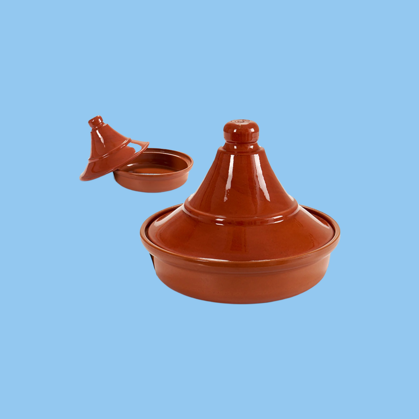 Heena's Haven Brown Clay Tajine 1.9 L - Heena's Haven