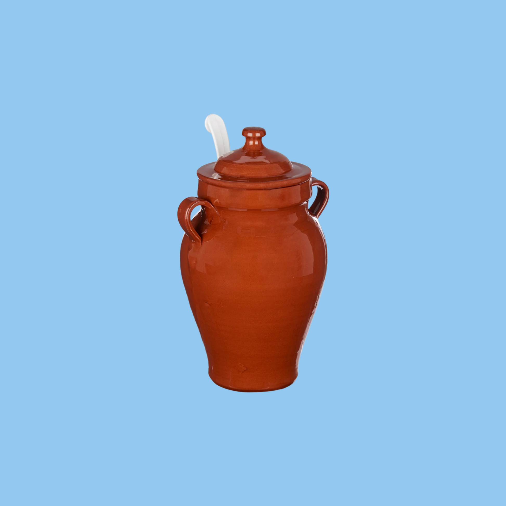 Heena's Haven Clay Jar with Spoon 2500 ml - Heena's Haven