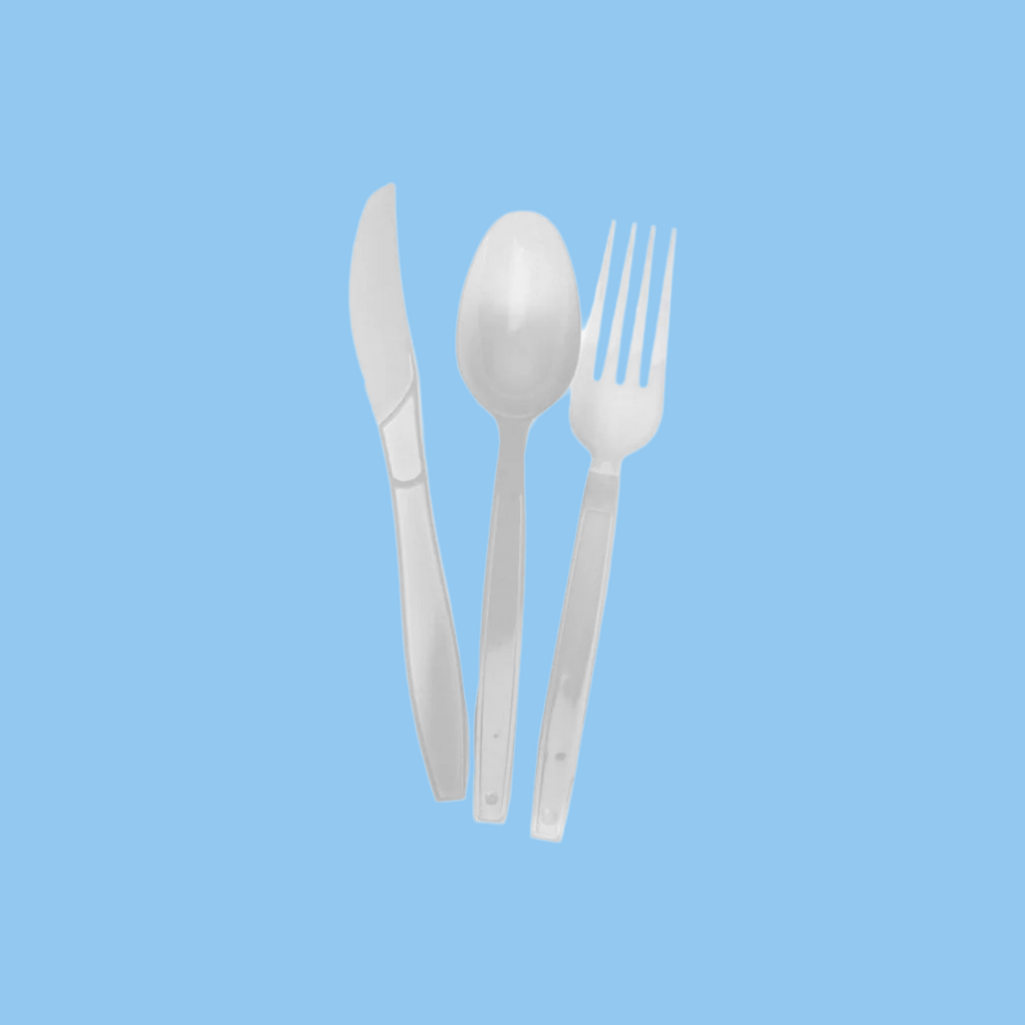 Heena's Haven Heavy Duty White Cutlery Set (Spoon/Fork/Knife/Napkin) 250 Pieces - Heena's Haven