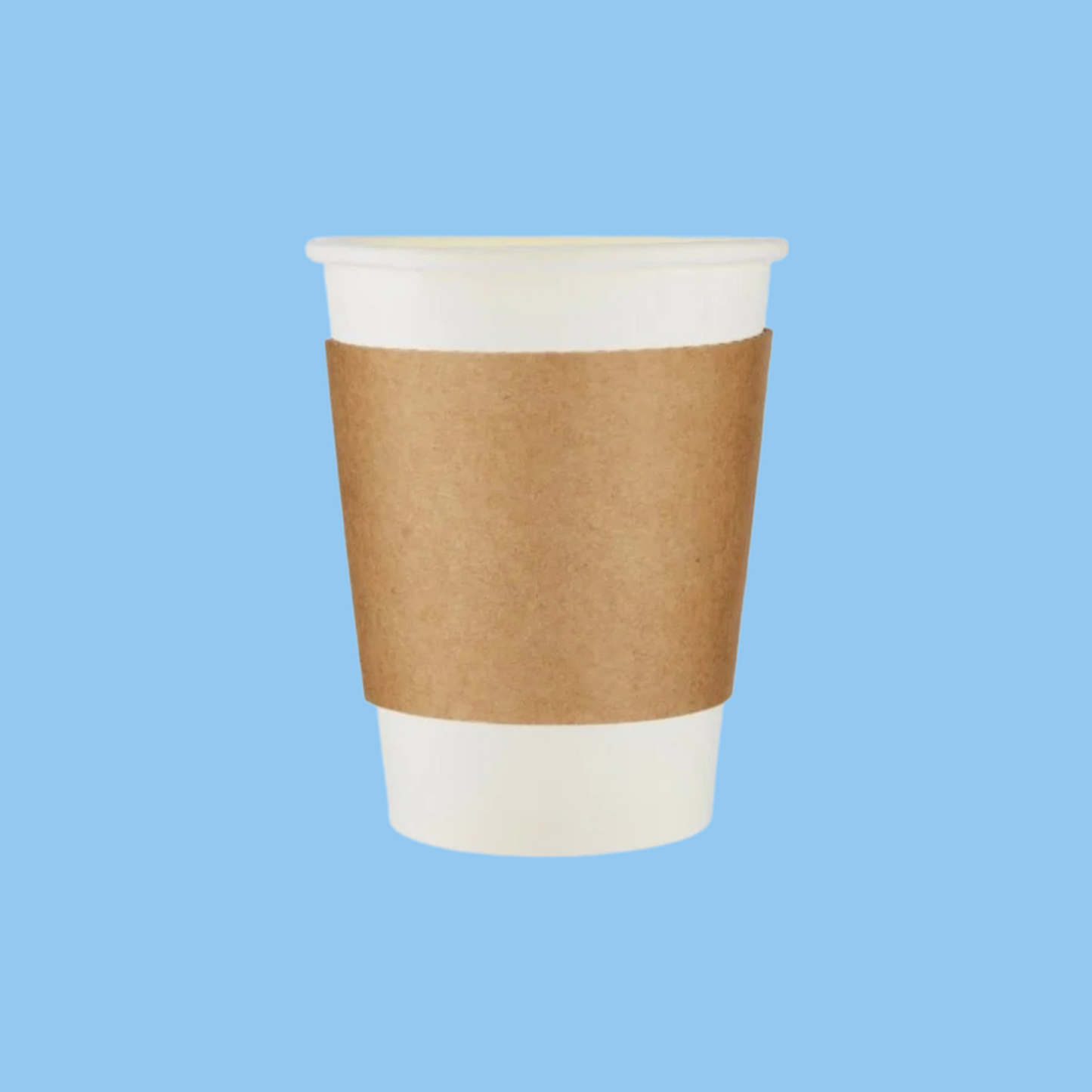 Heena's Haven Kraft Sleeves for Paper Cups 1000 Pieces - Heena's Haven