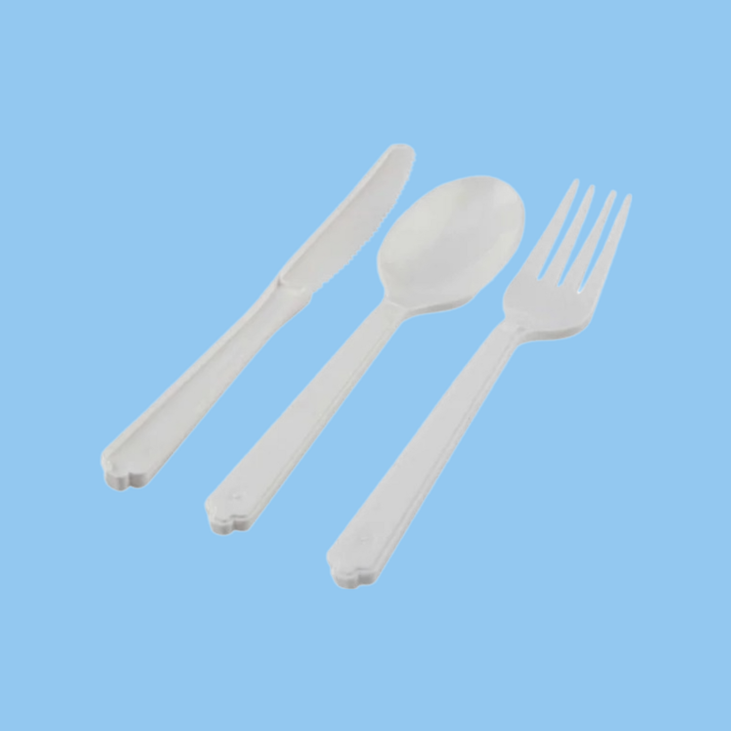Heena's Haven Medium Duty White PP Cutlery Set - Heena's Haven