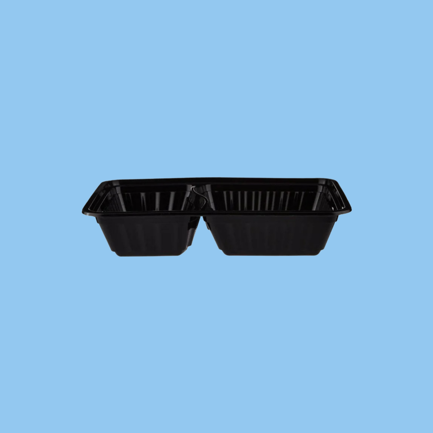 Heena's Haven Black Base Rectangular Container 2 Compartments 300 Pieces - Heena's Haven