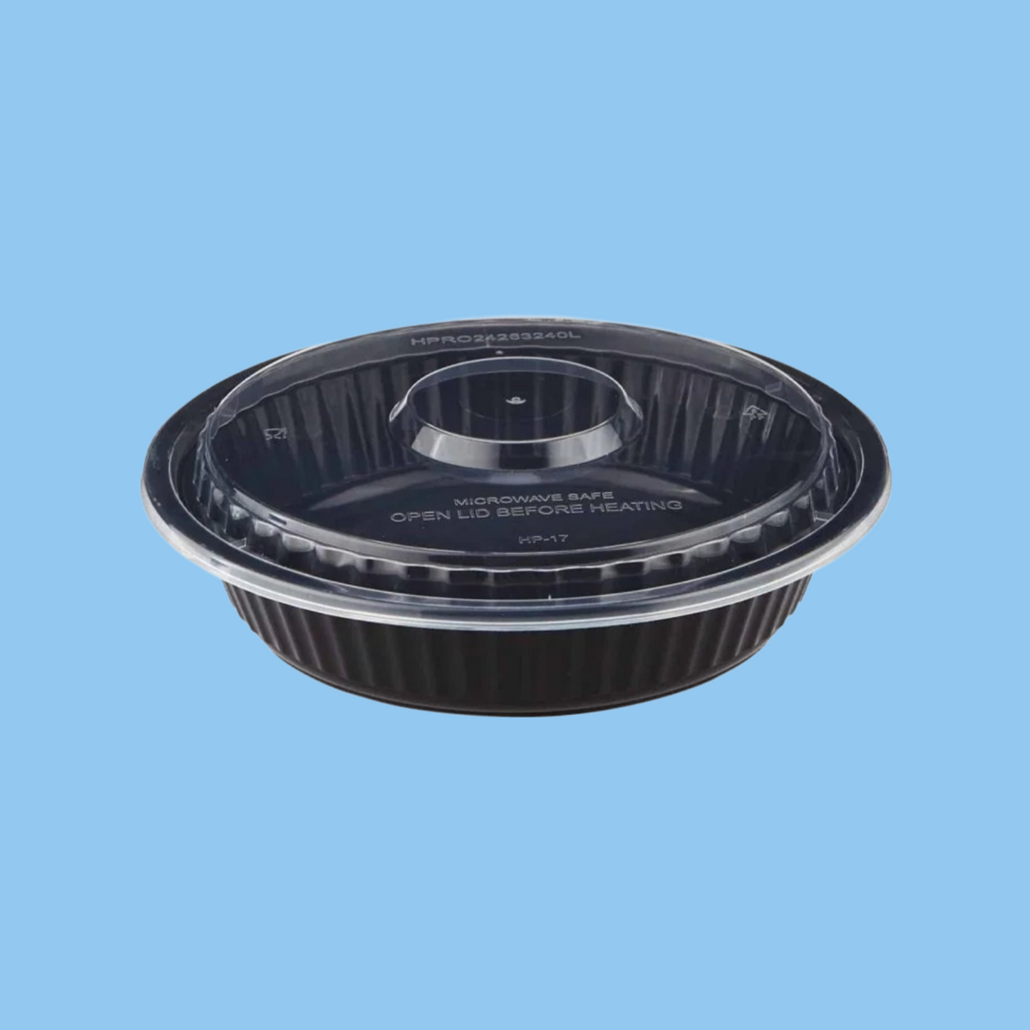 Heena's Haven Black Base Heavy Duty Round Container 24 Oz 300 Pieces - Heena's Haven