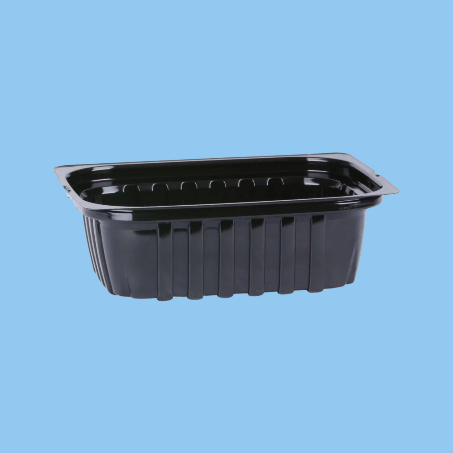 Heena's Haven 12 Oz Black Rectangular Container 50 Pieces x 10 Packets - Heena's Haven