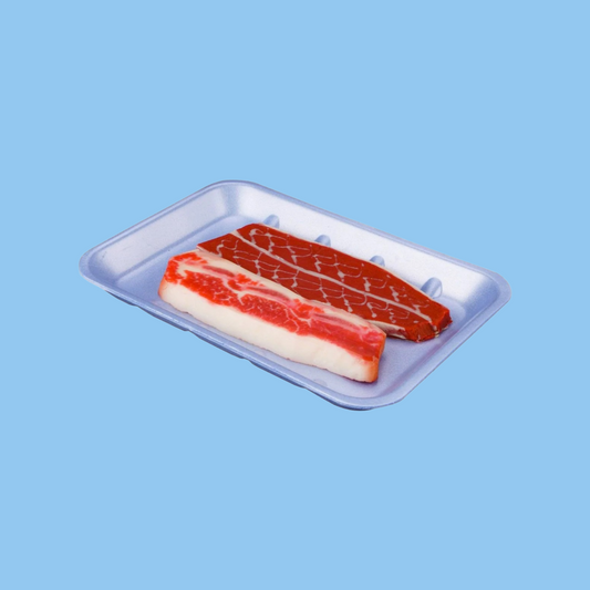 Heena's Haven Blue Rectangle Foam Tray 26.2 X 18.5 X 2.2 cm 500 Pieces - Heena's Haven
