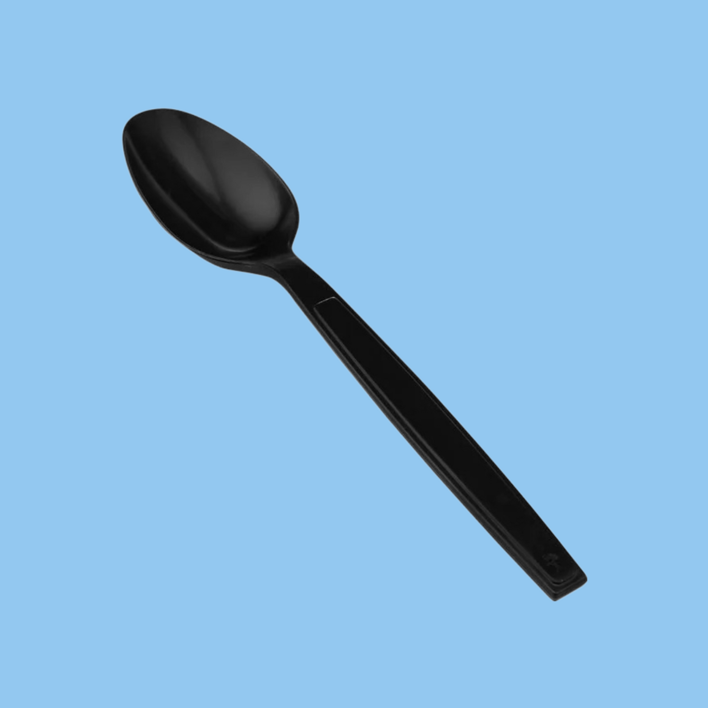 Heena's Haven Heavy Duty Spoon Black Plastic Individually Wrap 500 Pieces - Heena's Haven