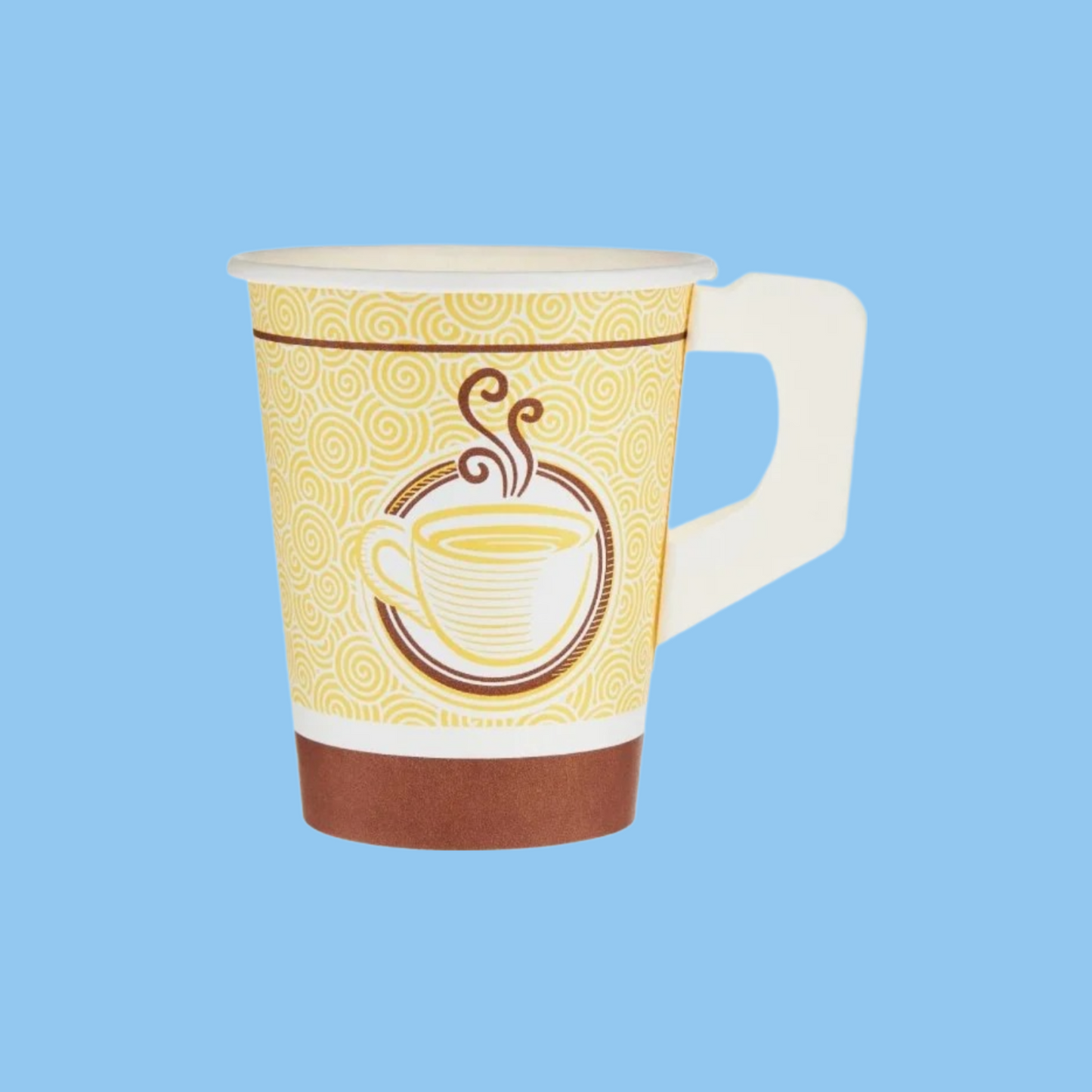 Heena's Haven 9 Oz Printed Single Wall Paper Cups with Handle 1000 Pieces - Heena's Haven