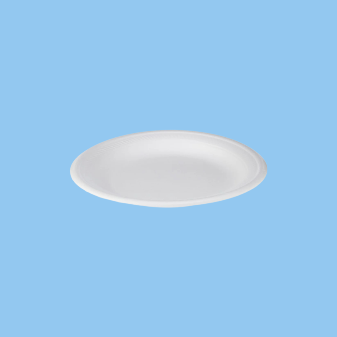 Heena's Haven White Round Foam Plate - Heena's Haven