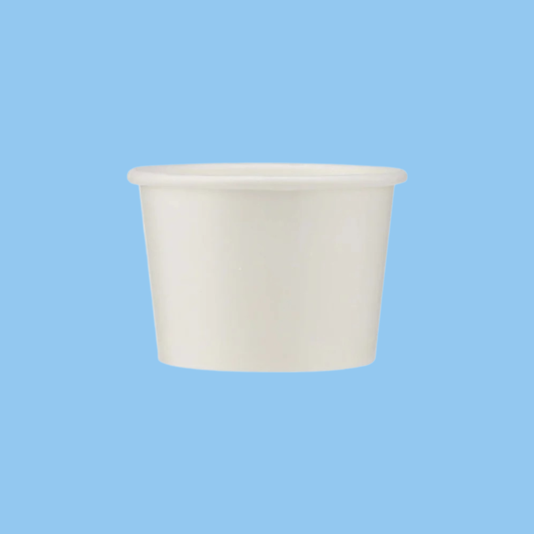Heena's Haven Paper Ice Cream Cup White 1000 Pieces - Heena's Haven