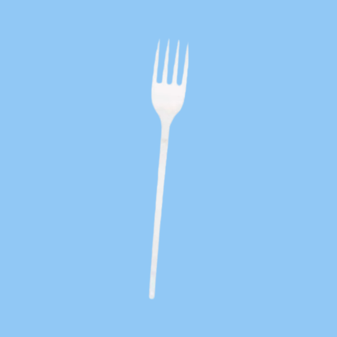 Heena's Haven Plastic White Normal Fork 2000 Pieces - Heena's Haven