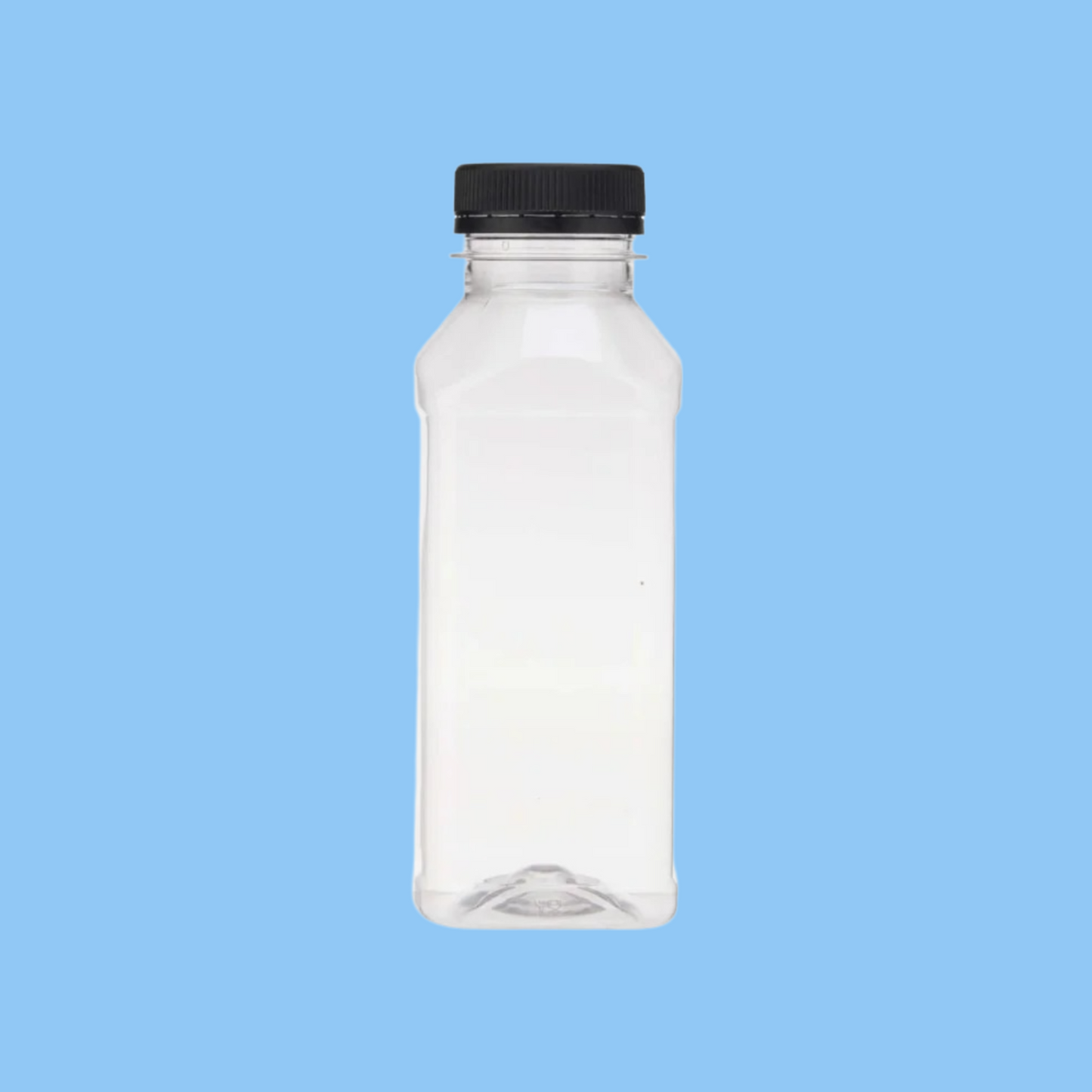 Heena's Haven Plastic Square Bottle with Black Cap - Heena's Haven