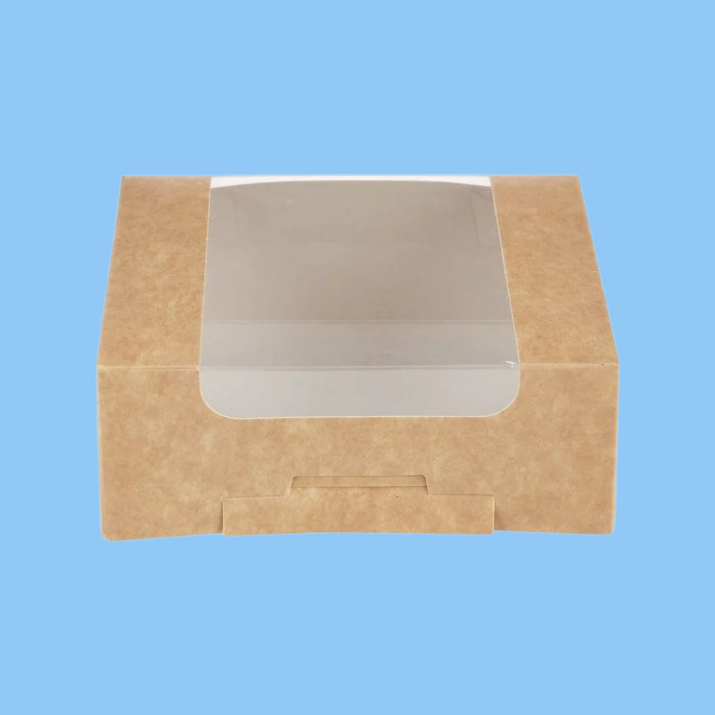 Heena's Haven Kraft Square Deli Box with Window - Heena's Haven