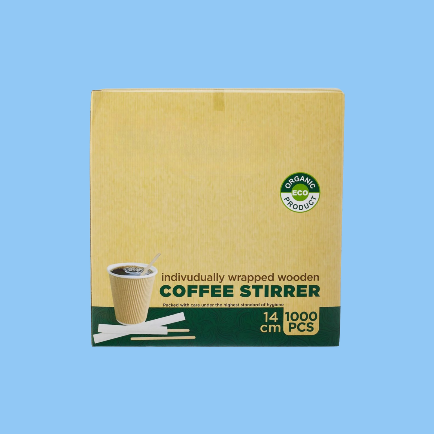 Heena's Haven Disposable Individually Wrapped Wooden Coffee Stirrer - Heena's Haven