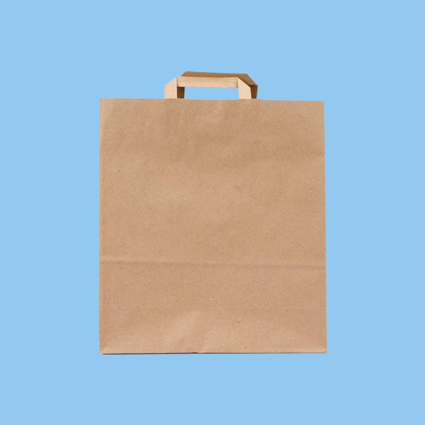 Heena's Haven Kraft Brown Paper Bag Flat Handle 32x12x35 cm - Heena's Haven
