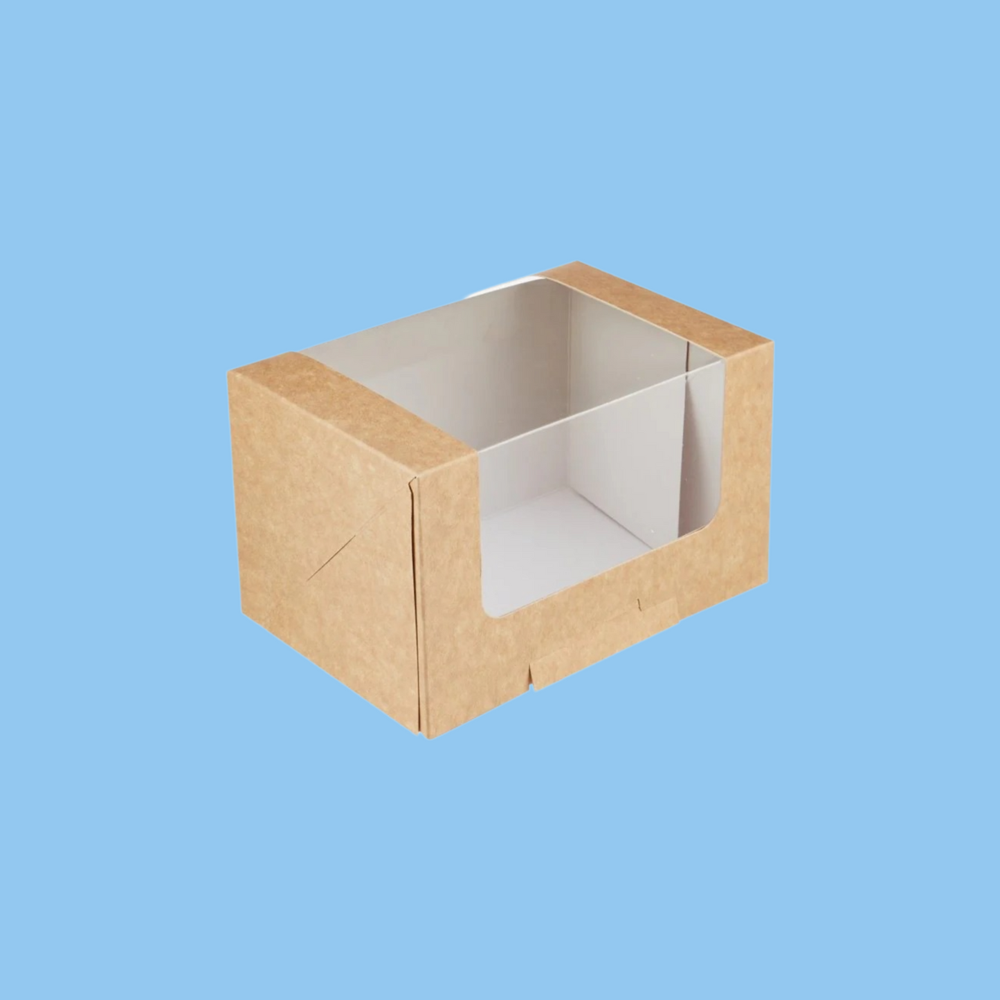Heena's Haven Kraft Rectangular Deli Box with Window - Heena's Haven