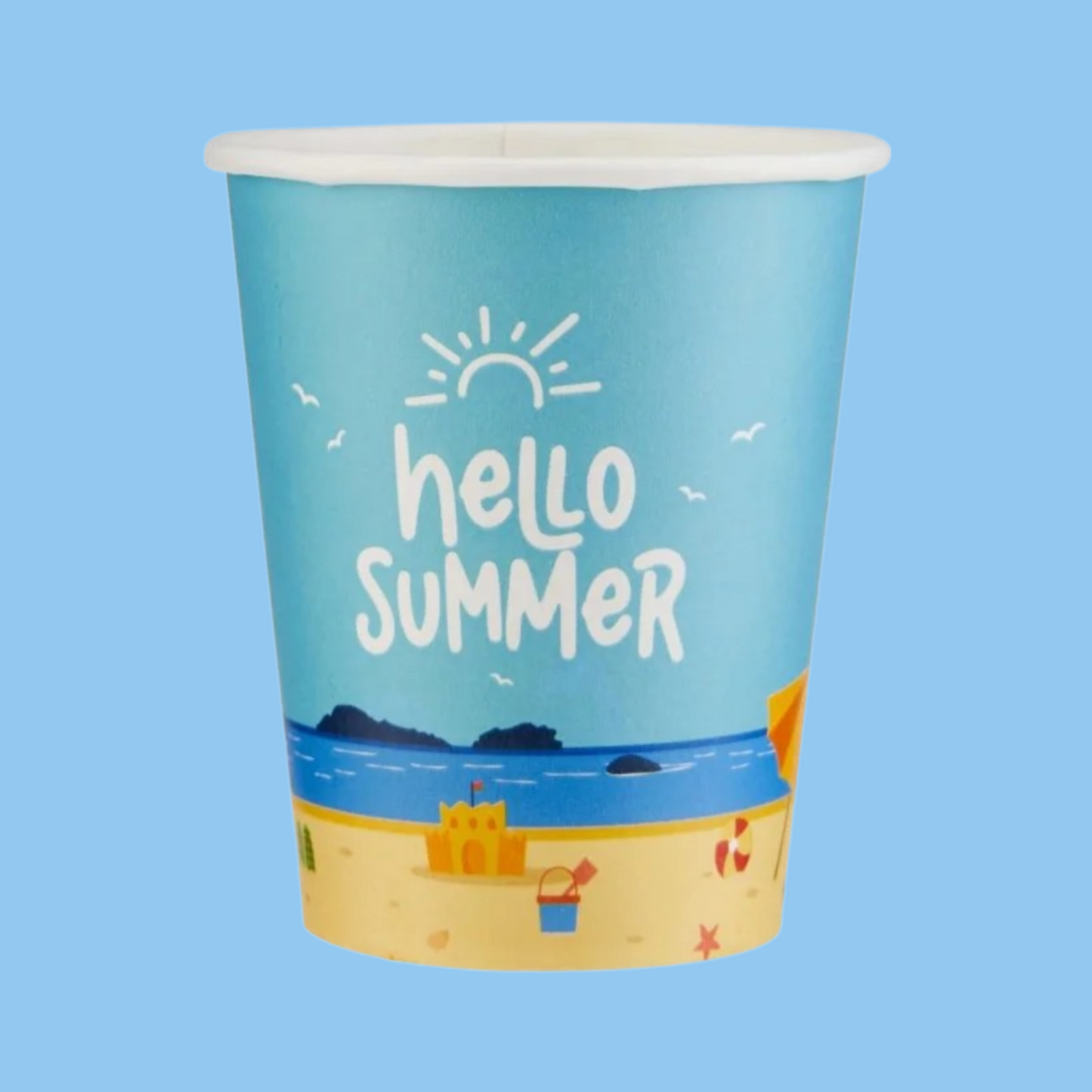 Heena's Haven Hello Summer Single Wall Paper Cups - Heena's Haven