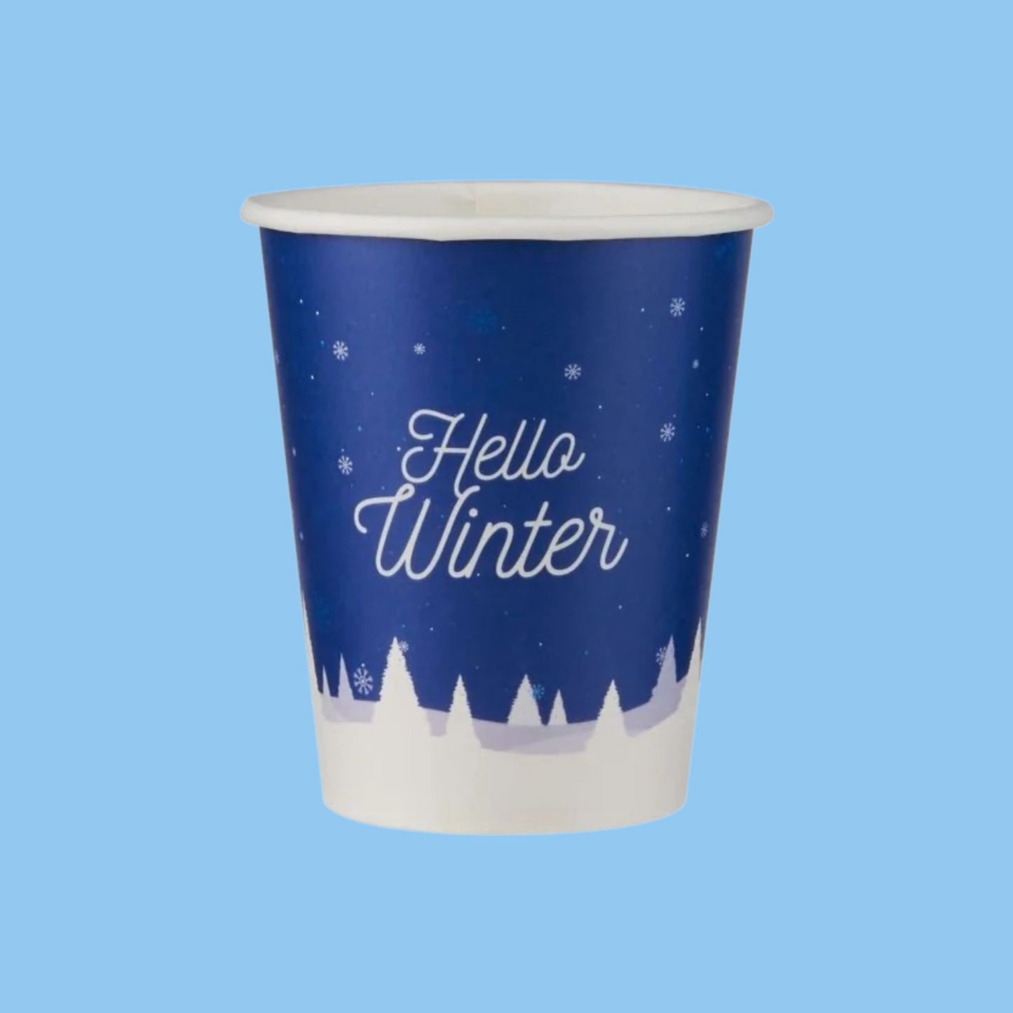 Heena's Haven 25 Pieces 8 Oz Winter Single Wall Paper Cups - Heena's Haven