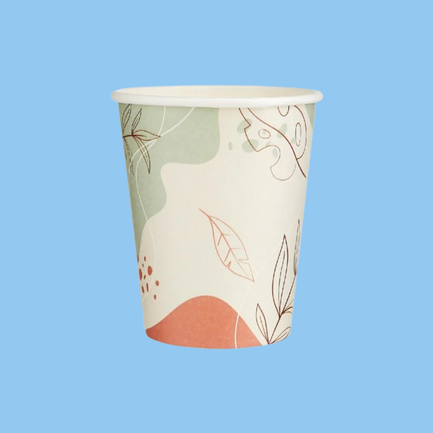 Heena's Haven 25 Pieces 8 Oz Minimal Design Paper Cups - Heena's Haven