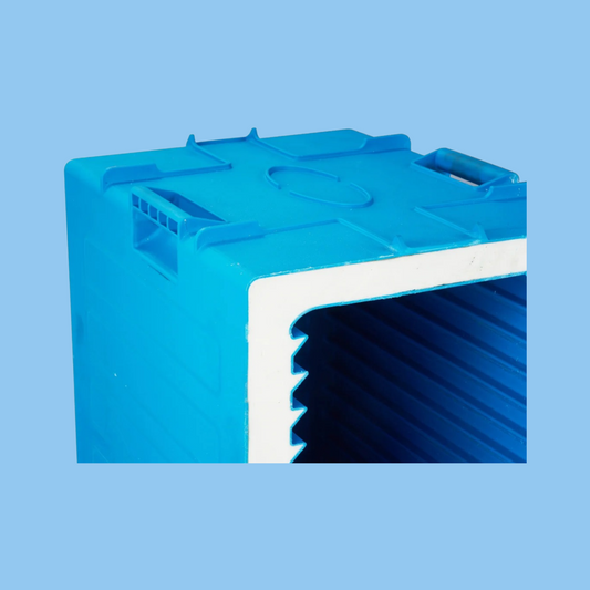 Heena's Haven Blue Insulated Thermobox Single Wall Food Carrier 62.5 cm - Heena's Haven