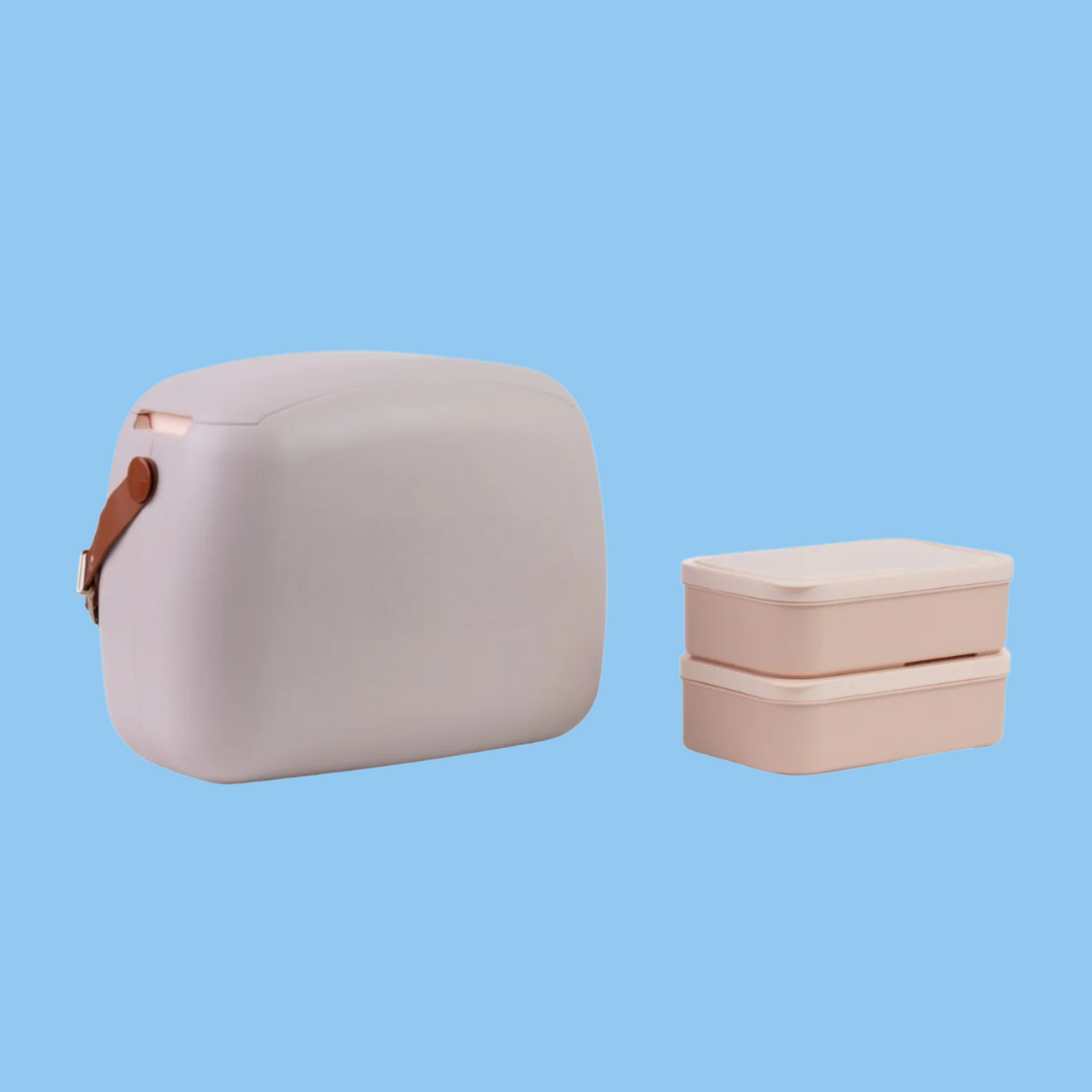 Heena's Haven 6L Urban Cooler Bag with 2 Containers Perla Gold - Heena's Haven