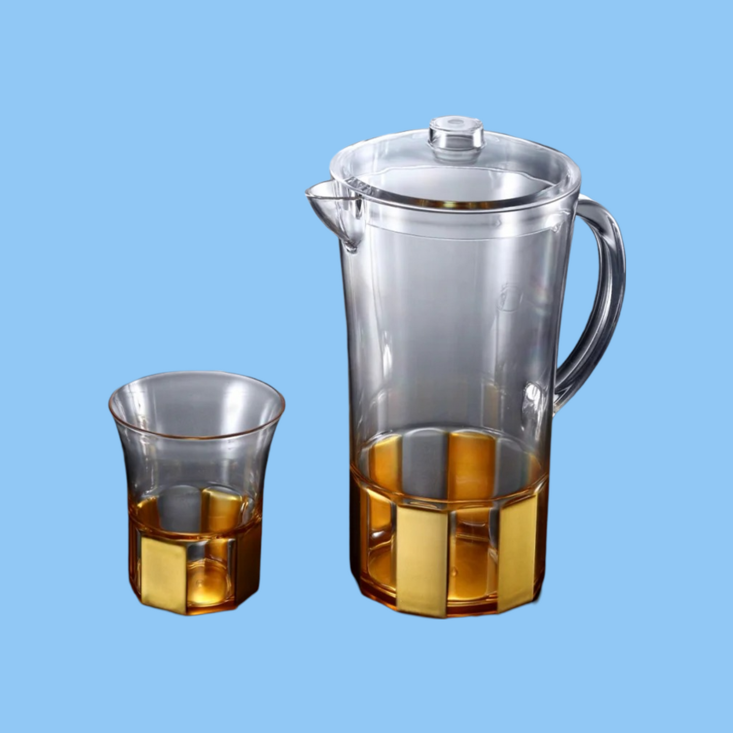 Heena's Haven Acrylic Jug Set with 6 Cups