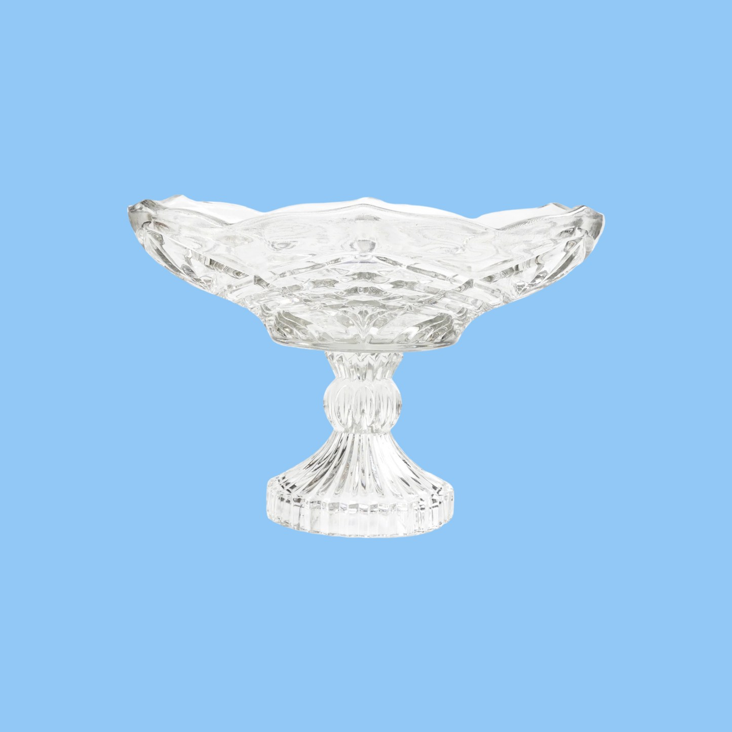 Heena's Haven Capitone Glass Fruit Bowl 30 cm