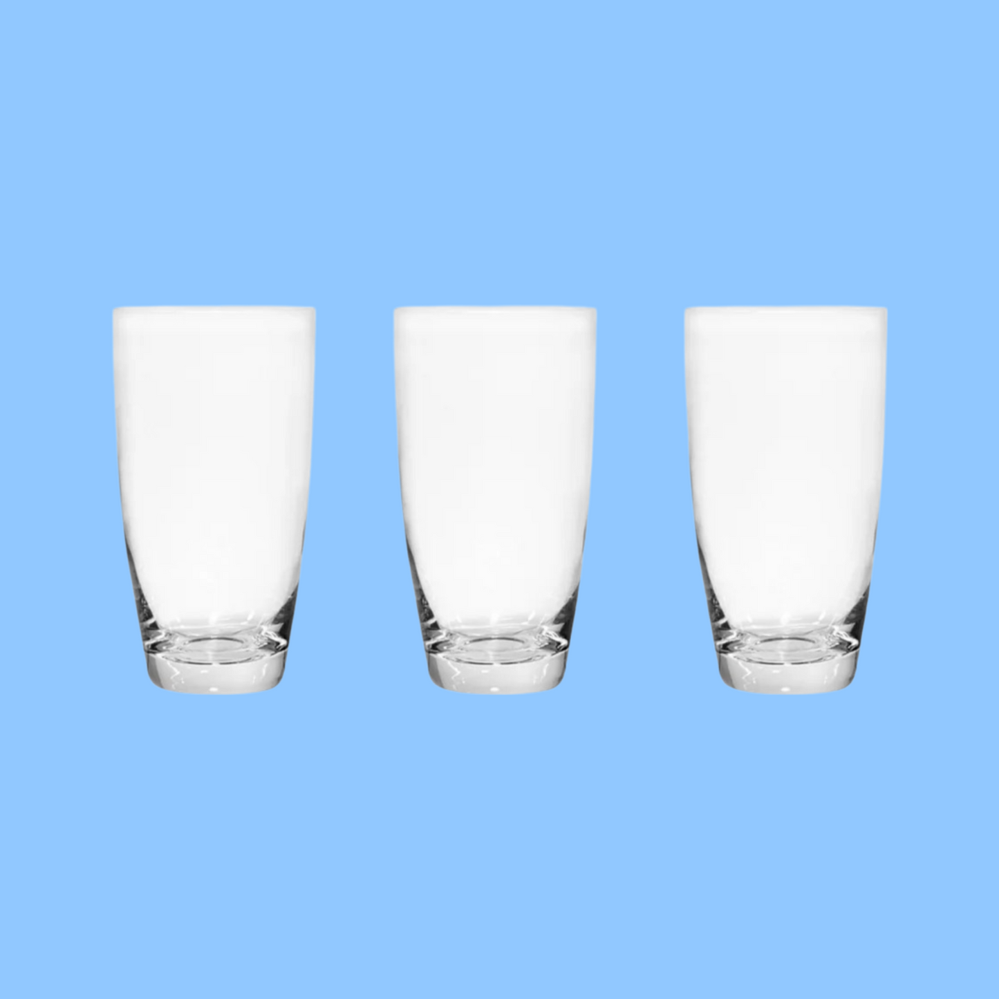 Heena's Haven Glass 3 Pieces Domino Tumbler 400 ml
