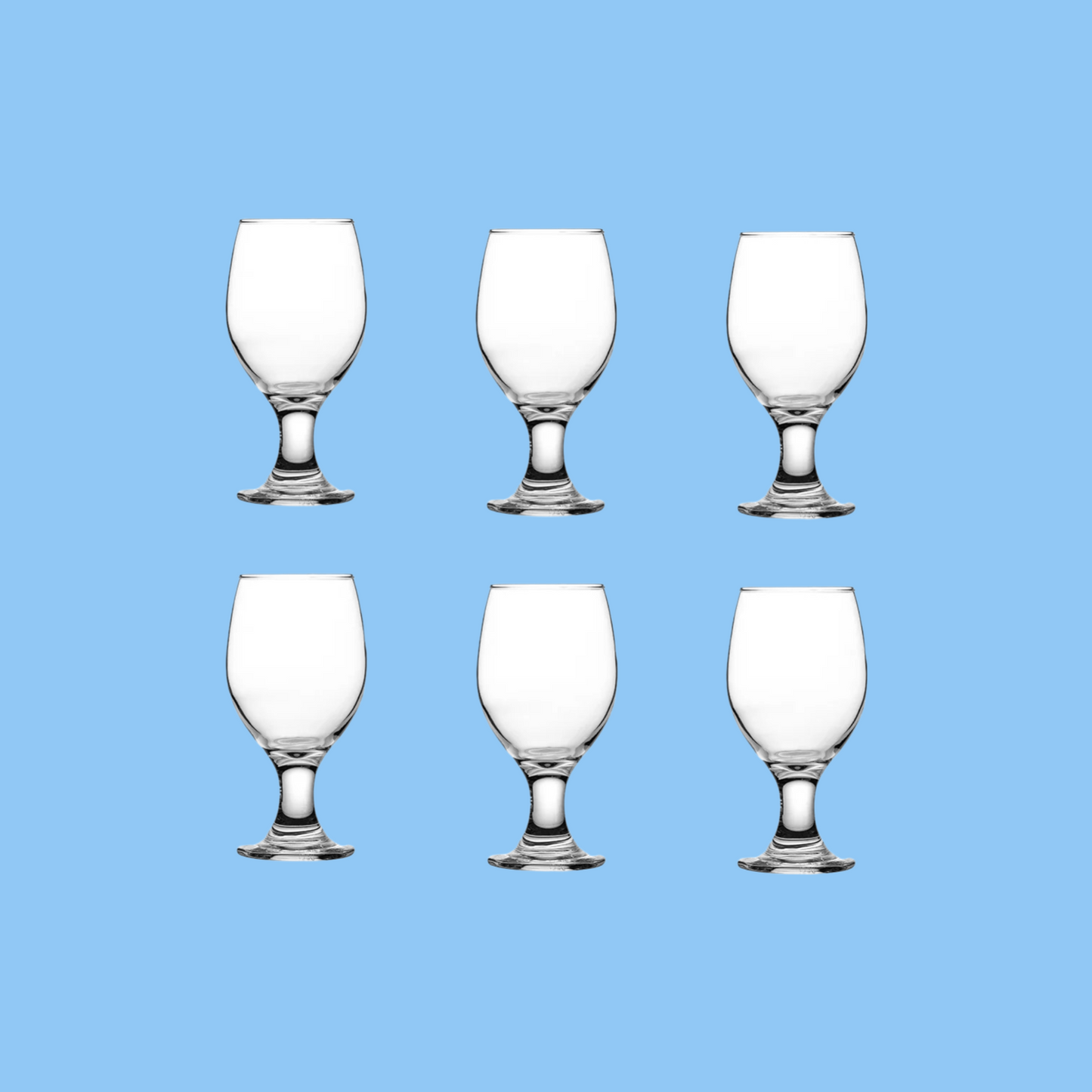 Heena's Haven 6 Pieces Water Goblet 400 ml Set